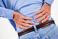 Back pain can be caused by subluxation of the spine